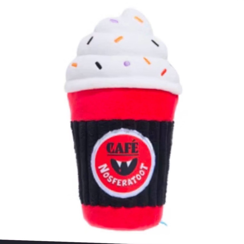 BarkBox Afraid of the Bark Cafe Nosferatoot IV Drip Coffee Halloween Dog Toy NEW